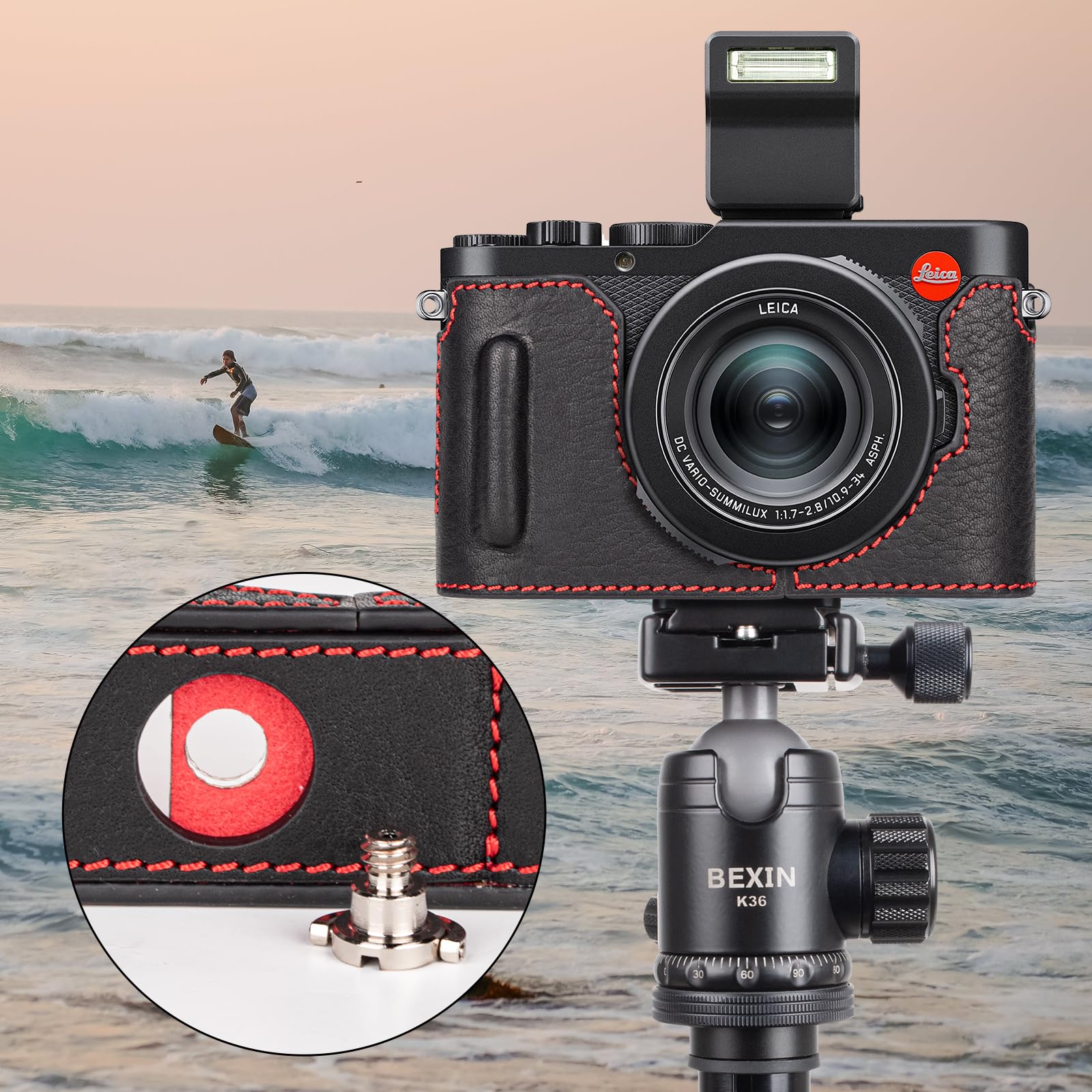 Amazon.co.jp: kinokoo for Leica D-LUX8/Leica D-LUX 8 ハーフケース